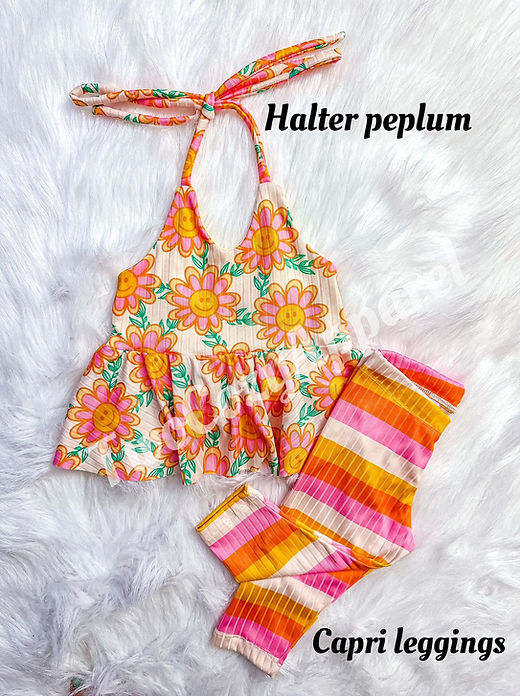 Halter Peplum (Top Only)