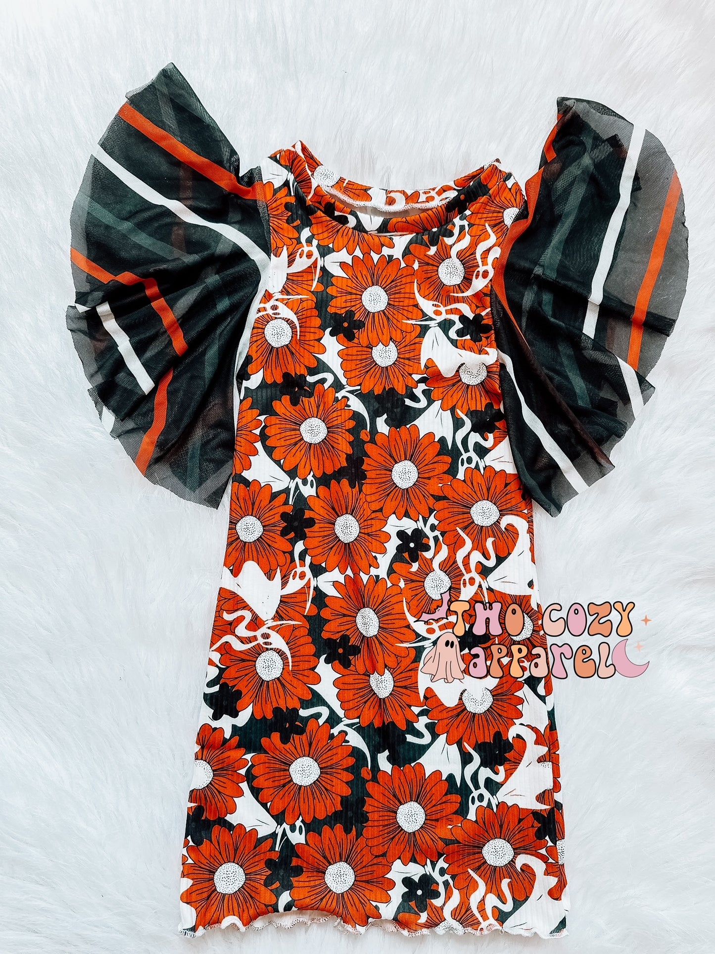 OLLIE DRESS W/FLUTTER SLEEVE