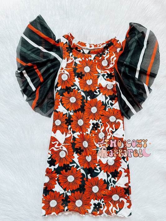 OLLIE DRESS W/FLUTTER SLEEVE