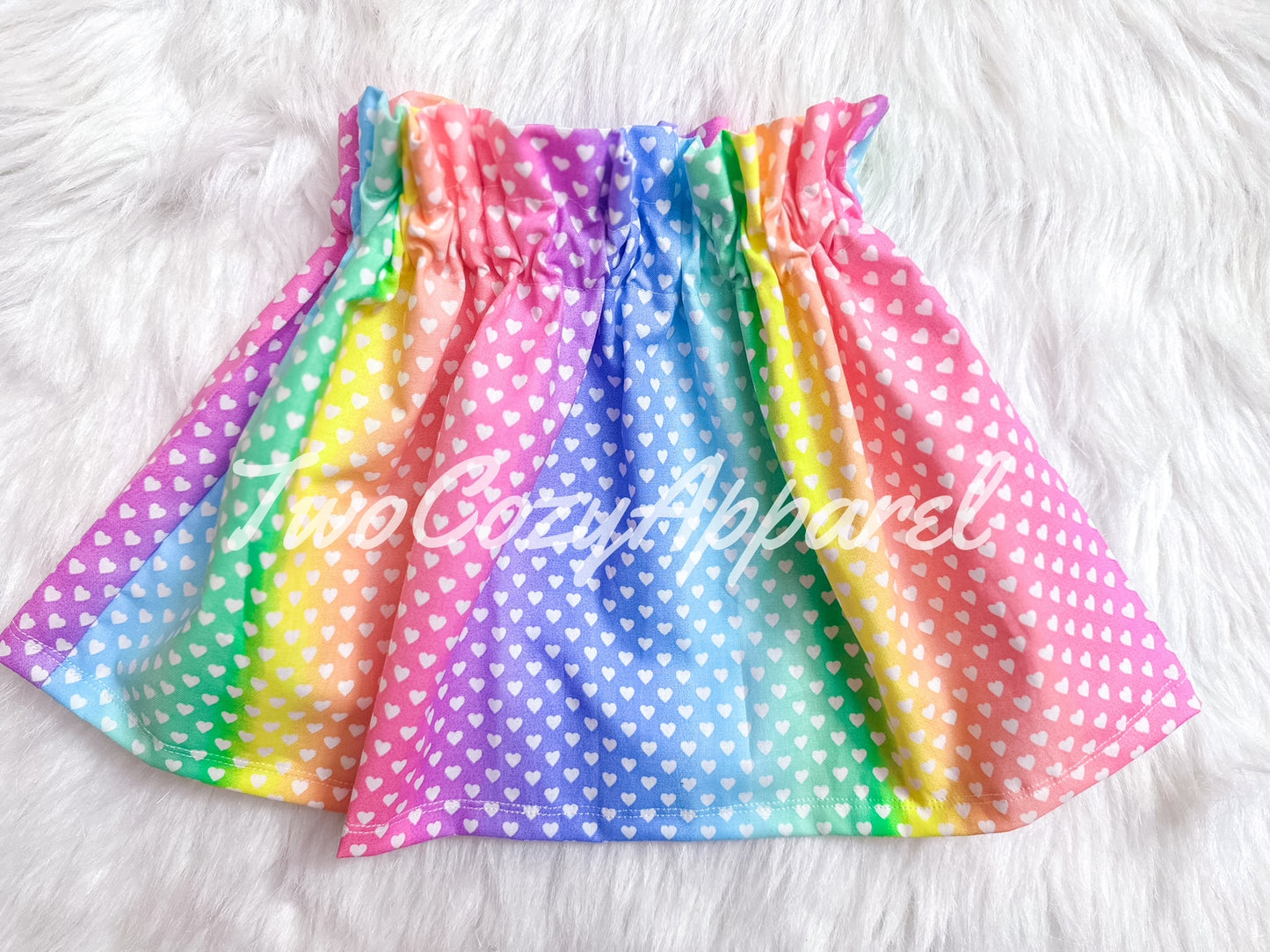 High Waisted Paperbag Skirt